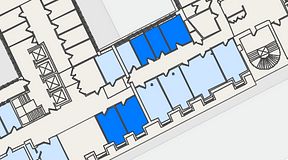 
							Planritning för 7A Posthuset, Vasagatan 28, 5 privata rum, 68 m²