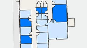 
							Planritning för Helio Frösundavik, 5 privata rum, 61 m²