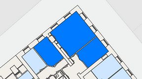 
							Planritning för Spaces Gamla Stan, 3 privata rum, 80 m²