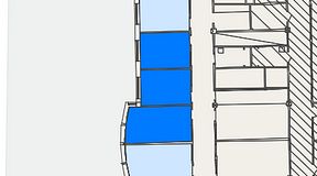 Planritning för FASTOFFICE Johanneslundsvägen 2, 3 privata rum, 48 m²