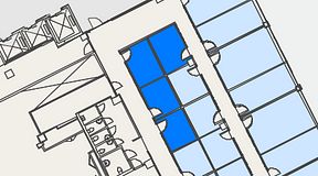 
							Planritning för Convendum Vasagatan 16, 4 privata rum, 40 m²