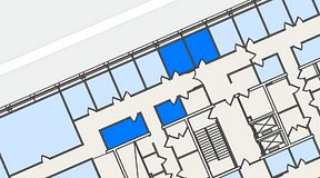 
							Planritning för Spaces Lindholmen, 3 privata rum, 32 m²