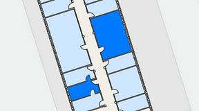 
							Planritning för FASTOFFICE Linta Gårdsväg, 2 privata rum, 50 m²