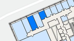 Planritning för Spaces Lindholmen, 2 privata rum, 24 m²
