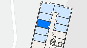 
							Planritning för FirstOffice Mobilia, 1 privata rum, 12 m²