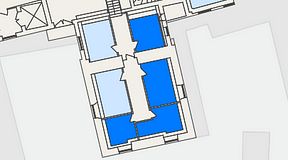 
							Planritning för THE WORKS Ringvägen, 4 privata rum, 48 m²