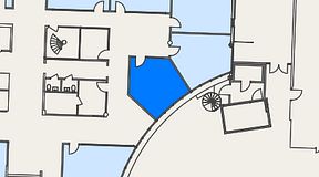 
							Planritning för EQ Coworking, 1 privata rum, 24 m²