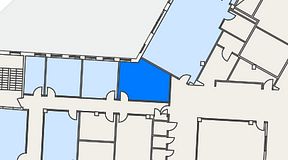 Planritning för Dospace Alfa, 1 privata rum, 22 m²