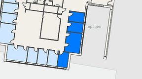 
							Planritning för Regus Skövde Science Park, 4 privata rum, 41 m²