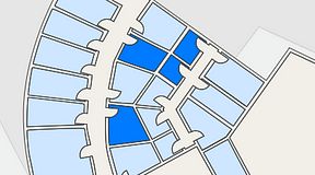 Planritning för Quick Office Bromma Blocks, 4 privata rum, 29 m²