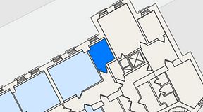 Planritning för 7A Posthuset, Vasagatan 28, 1 privata rum, 13 m²