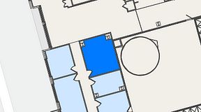 
							Planritning för United Spaces Östra Hamngatan, 1 privata rum, 28 m²