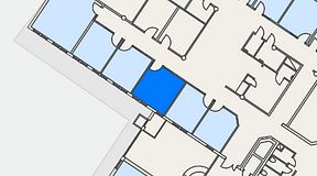 
							Planritning för Atmosfär Coworking, 1 privata rum, 16 m²