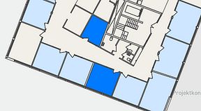 
							Planritning för Växthuset Lund, 2 privata rum, 30 m²