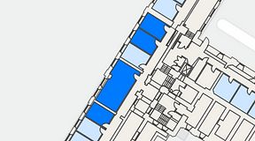 Planritning för iOffice Sjöbefälsskolan, 4 privata rum, 76 m²