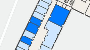 
							Planritning för Quick Office Älvsjö, 4 privata rum, 77 m²