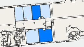 
							Planritning för Convendum Kungsgatan 9, 2 privata rum, 38 m²