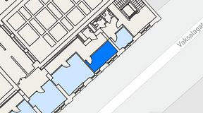 
							Planritning för United Spaces Uppsala, 1 privata rum, 9 m²