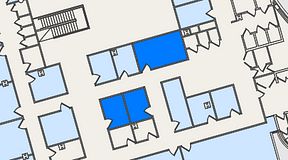 
							Planritning för United Spaces Östra Hamngatan, 3 privata rum, 34 m²