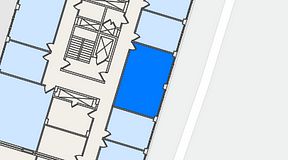 
							Planritning för C/O Handenterminalen 5, 1 privata rum, 34 m²