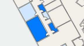 
							Planritning för Quick Office Bromma Blocks, 3 privata rum, 40 m²