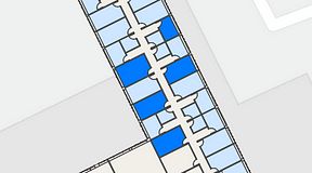 
							Planritning för Regus Rotsunda, 5 privata rum, 75 m²