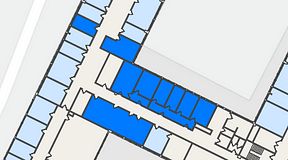 
							Planritning för Quick Office Älvsjö, 5 privata rum, 160 m²