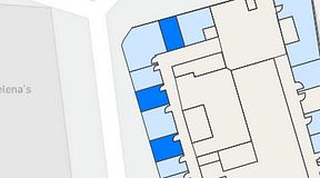 
							Planritning för Walborg Ventures, 3 privata rum, 34 m²
