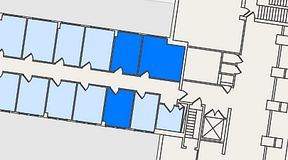 
							Planritning för Hagalunds Kontorshotell, Industrivägen 19, 3 privata rum, 39 m²