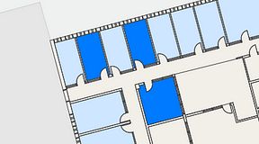 
							Planritning för Regus Lidingö, 3 privata rum, 34 m²