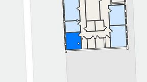 
							Planritning för Quick Office Malmö C, 1 privata rum, 14 m²