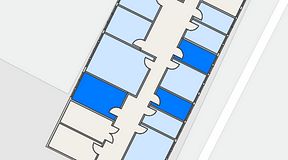 
							Planritning för Quick Office Älvsj�ö, 3 privata rum, 37 m²