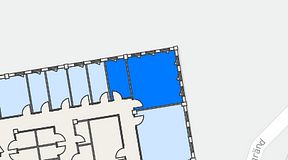 
							Planritning för CoW Hammarby Sjöstad, 2 privata rum, 39 m²