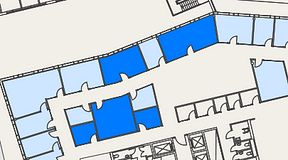 
							Planritning för Mindpark Mölndal, 5 privata rum, 87 m²