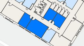 
							Planritning för Convendum Sundbyberg, 4 privata rum, 76 m²
