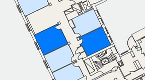 
							Planritning för iOffice Sveavägen, 2 privata rum, 50 m²