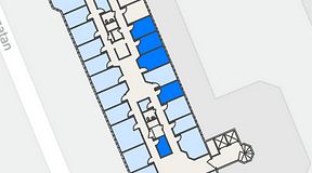 
							Planritning för Regus Helsingborg Södergatan, 5 privata rum, 53 m²