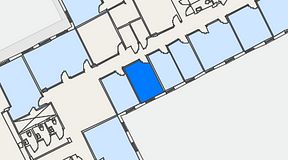 
							Planritning för iOffice Kungsgatan 64, 1 privata rum, 12 m²