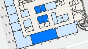 
							Planritning för United Spaces Östra Hamngatan, 5 privata rum, 93 m²