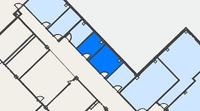 
							Planritning för FirstOffice Kanalvägen 17, 2 privata rum, 20 m²