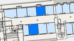 
							Planritning för Convendum Kungsgatan 9, 2 privata rum, 25 m²