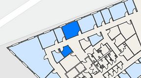 Planritning för United Spaces Helsingborg, 2 privata rum, 25 m²