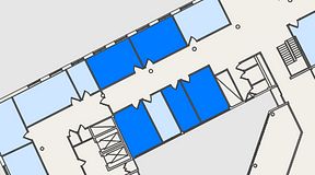 Planritning för Convendum Spårvagnshallarna, 5 privata rum, 99 m²
