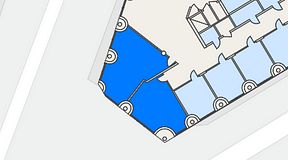 
							Planritning för Växthuset Fredriksbergsgatan, 2 privata rum, 66 m²
