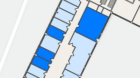 
							Planritning för Quick Office Älvsjö, 4 privata rum, 71 m²
