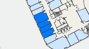 
							Planritning för Genetor K6, 4 privata rum, 48 m²