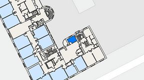 
							Planritning för iOffice Sveavägen, 1 privata rum, 7 m²