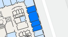 
							Planritning för Regus Odinsgatan 13, 4 privata rum, 49 m²