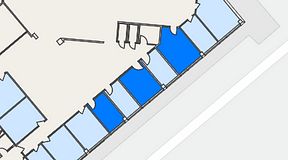 
							Planritning för Spaces Helsingborg Väla, 3 privata rum, 41 m²
