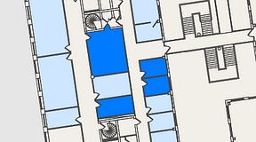 
							Planritning för Spaces Nordenskiöldsgatan, 4 privata rum, 62 m²